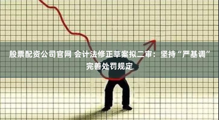 股票配资公司官网 会计法修正草案拟二审：坚持“严基调”完善处罚规定