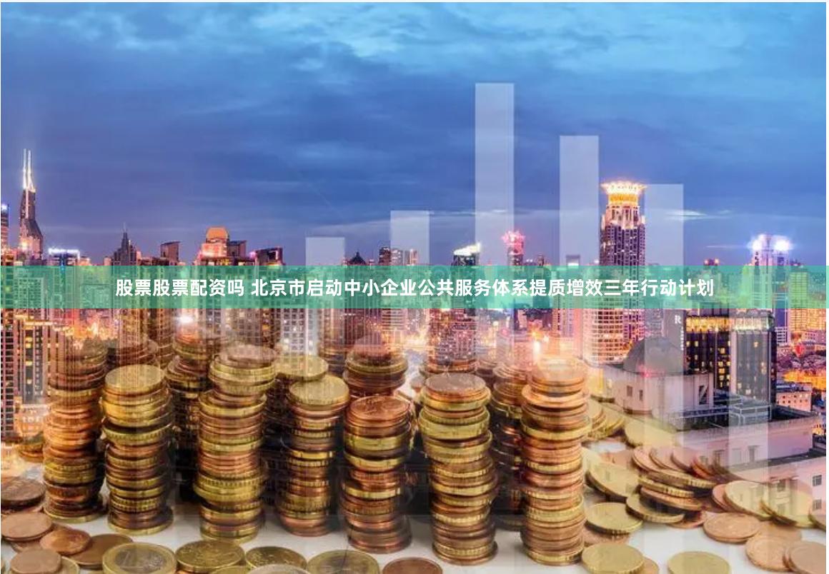 股票股票配资吗 北京市启动中小企业公共服务体系提质增效三年行动计划