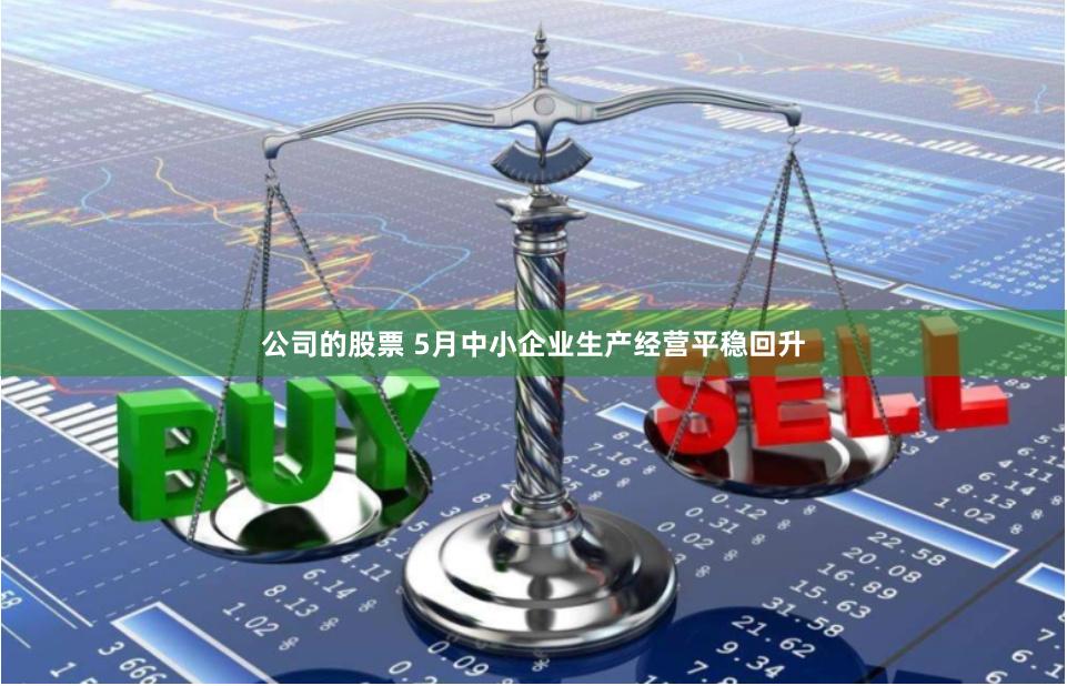 公司的股票 5月中小企业生产经营平稳回升